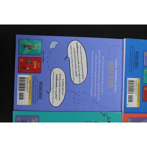 Terri Libenson Lot Of 4 Books Positive Izzy Invisible Emmie Just Jaime Becoming - Picture 8 of 13